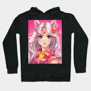 Crazy Cat Anime Face Colorful powerful Hoodie